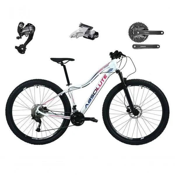 Bicicleta Aro 29 Absolute Hera Câmbios Shimano Altus 27v Freio Hidráulico Garfoc/Trava Branco 15