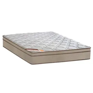 Colchão Queen Castor Revolution com Euro Pillow e Molas Bonnel 27 x 158 x 198 cm Bege
