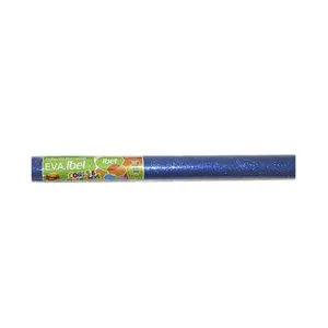 Placa de E.V.A Ibel Glitter Rolo Azul 40x48x2cm