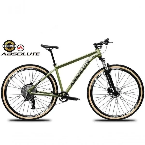 Bicicleta Aro 29 Nero 5 Peças Inteira Absolute 12v Hollowtech Hidráulica Garfo Trava No Guidão Oliva 15
