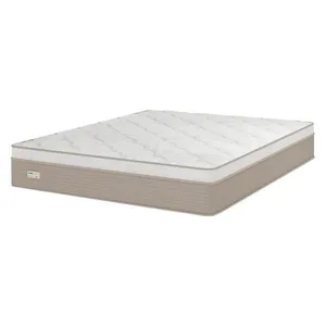 Colchão Queen Size Umaflex Milão com Euro Pillow e Molas Ensacadas 30x158x198 Bege/Branco Bege com Branco