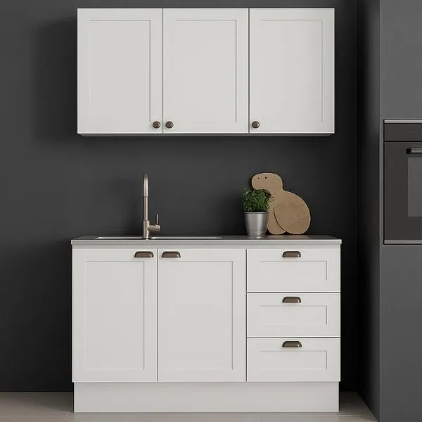 Armário Cozinha Genialflex Provençal C- Balcão S- Tampo Bco