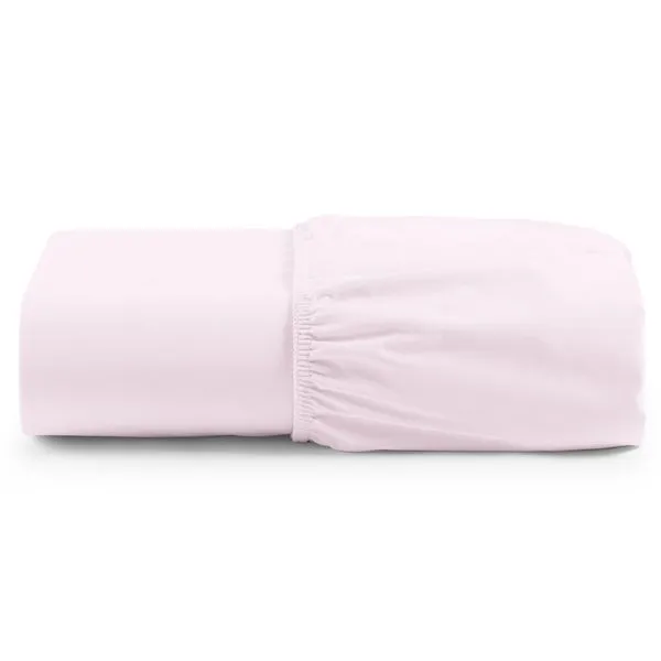 Lençol Unique Avulso de Baixo Solteiro com Elástico Micro Percal 400 Fios - Rosa
