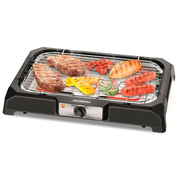 Churrasqueira Elétrica Mondial Grand Steak & Grill CH05 Preta 220V
