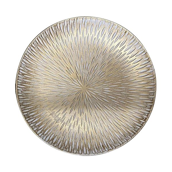 Centro de Mesa Le Boreal 30cm Dourado c branco