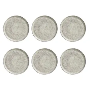 Conjunto de Pratos de Sobremesa Porto Brasil Linhas Pistache com 6 peças Verde