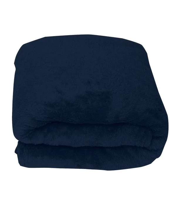 Manta De Microfibra Lisa Queen Rovitex Home Azul