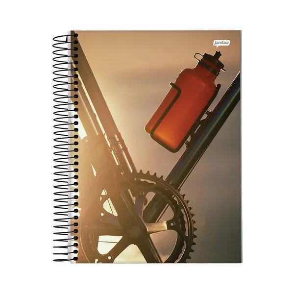 Caderno Universitário Jandaia Espiral Capa Dura Le Masculino 12 Matérias 192 Folhas Modelo 3