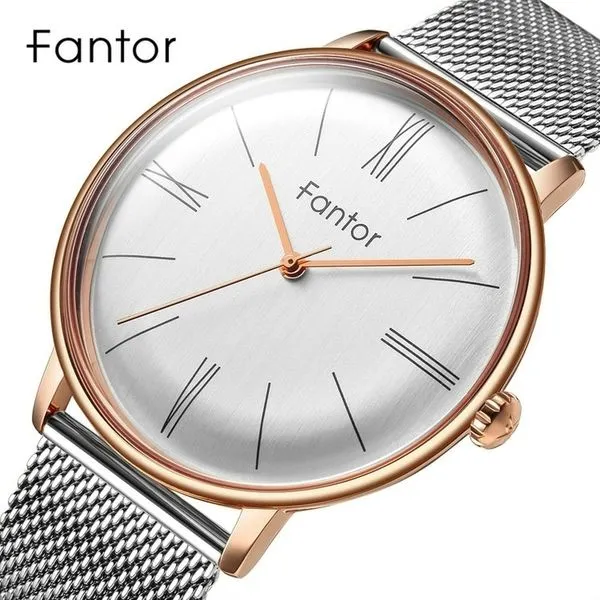 Relógio Masculino FANTOR WF1002G À Prova D'Água Ouro