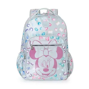 Mochila Escolar Feminina Minnie Stones U / Prata