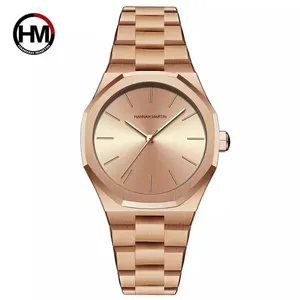Relógio Feminino Hannah Martin 1401 Aço Inoxidável À Prova D'Água 6