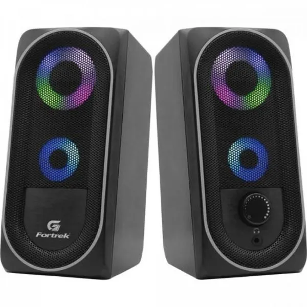 Caixa de Som Multimidia Gamer BLACK HAWK RGB Fortrek G