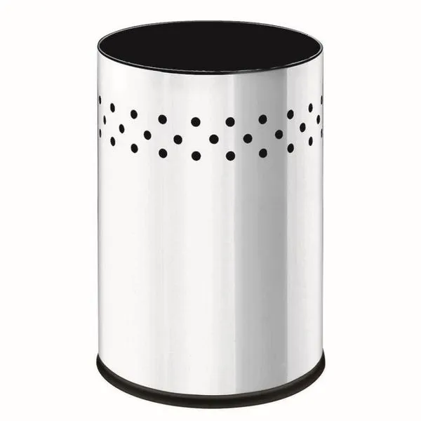 Cesto de Lixo Brinox Gamma em Aço Inox 9,4 Litros Alumínio