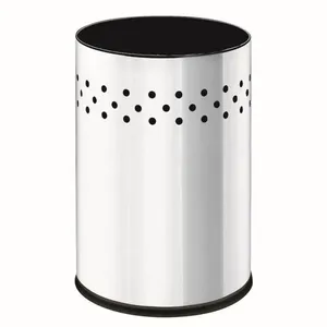 Cesto de Lixo Brinox Gamma em Aço Inox 9,4 Litros Alumínio