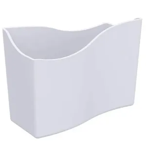 Kit 15 Suportes Porta Guardanapos de Papel Brancos 14cm Restaurante