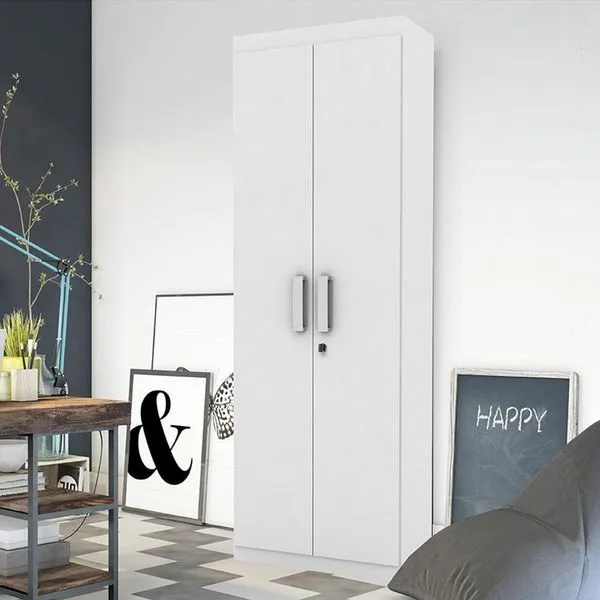 Organizador Delta - Mdp 1 Porta E 1 Gaveta Branco - Lukaliam Móveis