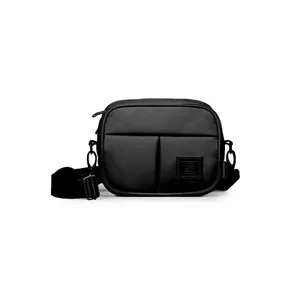 Bolsa Transversal Feminina Pequena Esportiva Puff Preta P / Preto