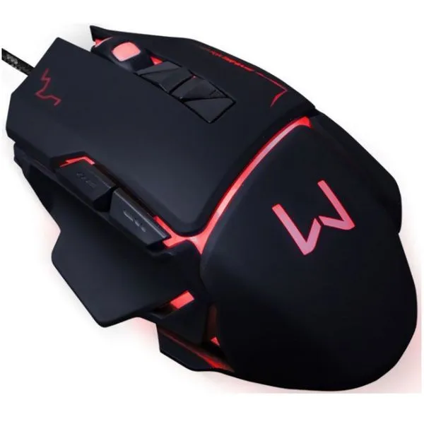 Mouse Gamer - USB - Multilaser Warrior - MO261 - (3200 DPI, Preto)