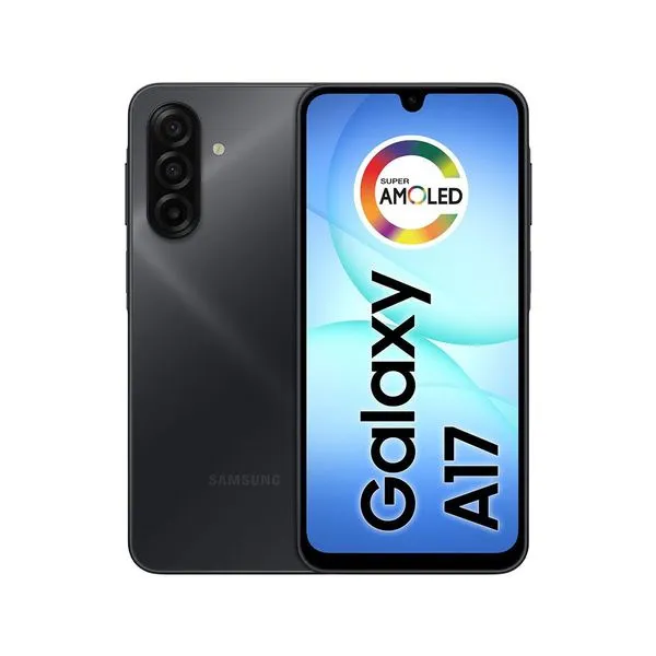 Celular Samsung Galaxy A17 4G Tela 6.7 256GB Super AMOLED Câmera Tripla 50MP Cinza / Bivolt