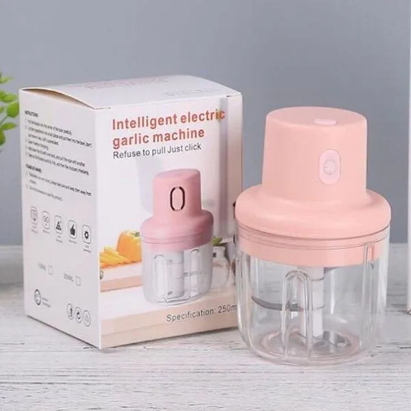 Mini Processador De Alho Pimenta Legumes Elétrico 250ml