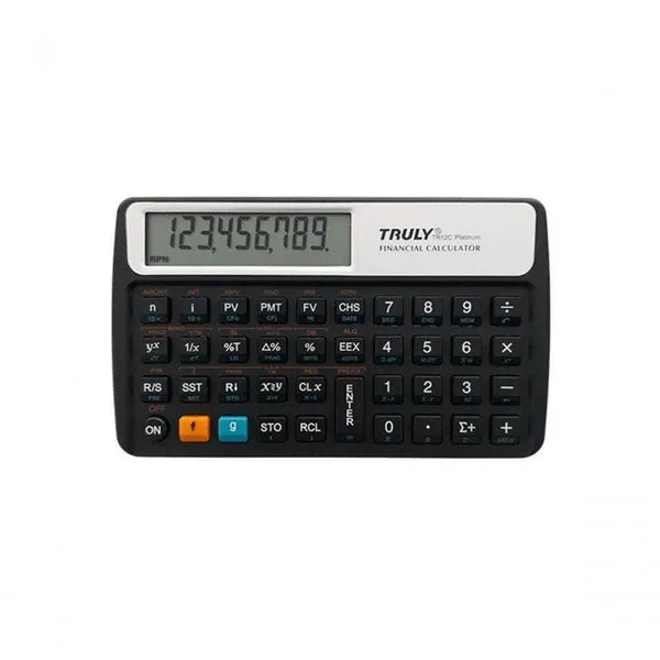 Calculadora Financeira Truly Tr12c Platinum Rpn Algebrica