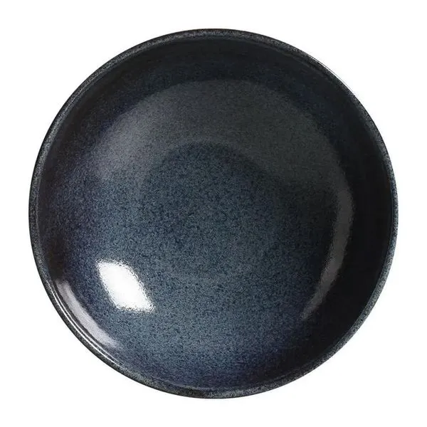 Bowl Médio Orgânico em Stoneware Titanium Porto Brasil Azul