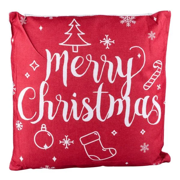 Almofada de Natal 40X40cm Cazza Vermelha