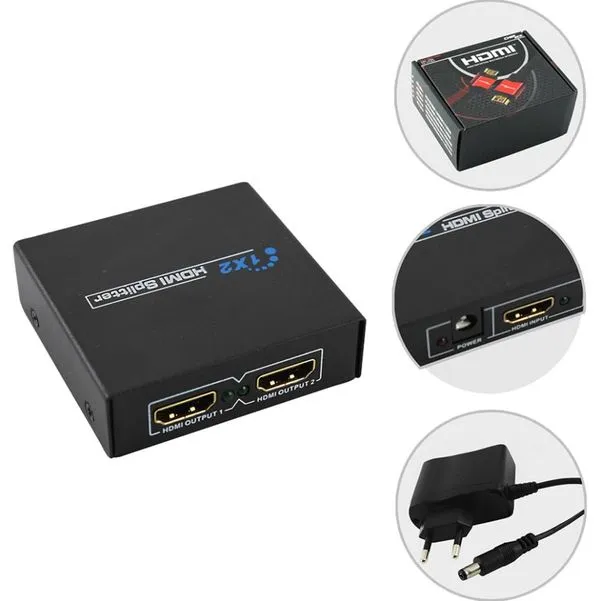 Splitter HDMI 1.3 1 Entrada X 4 Saidas Preto CHIP SCE