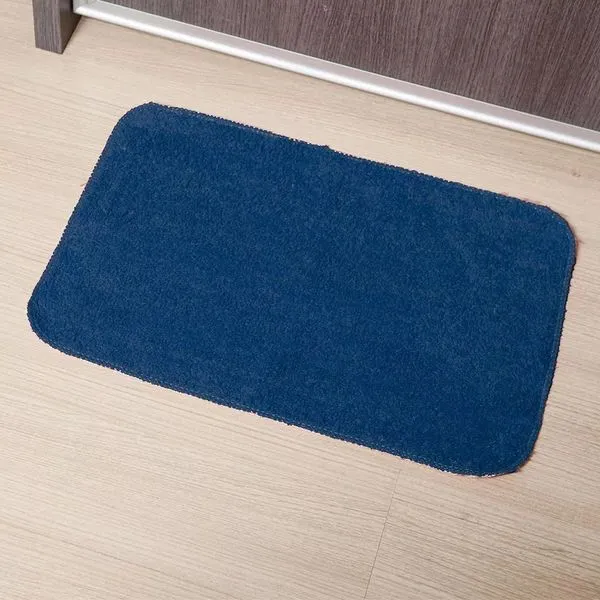 Tapete para Banheiro Tapetes Junior Algodão Color 40x60cm Azul Petróleo Antiderrapante