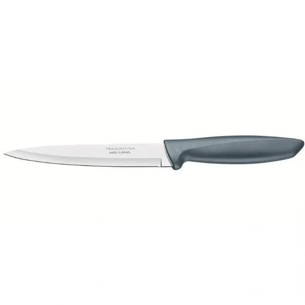 Faca 6 Utility Tramontina Plenus em Aço Inox Inox/Cinza