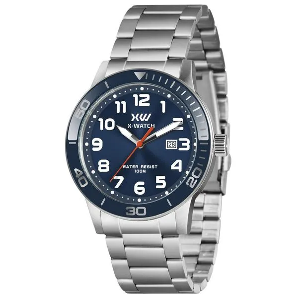 Relógio X-Watch Masculino Ref: Xmss1062 D2sx Casual Prateado