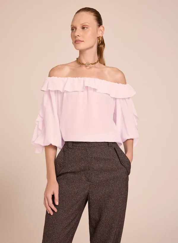 Blusa Le Lis Nani Ombro Seda Feminina P
