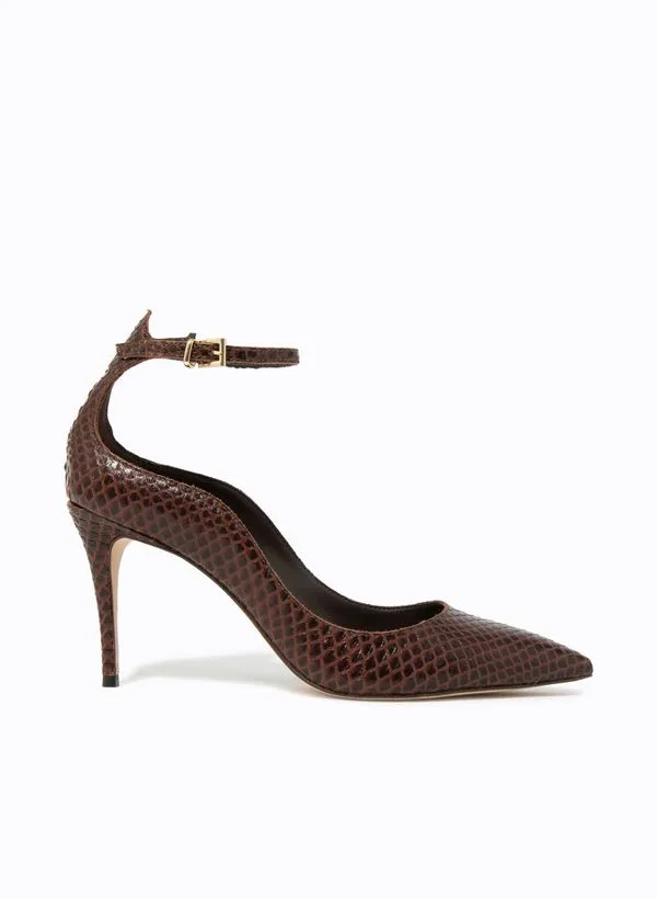 Scarpin Le Lis Celina Snake Couro Feminino 40