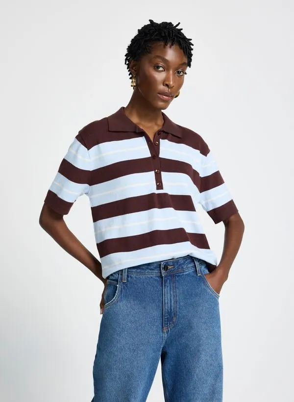Blusa Polo Le Lis Jordie II Tricot Feminina M