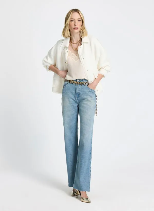 Calça Le Lis Le Lis Pam Vintage Jeans Feminina 50