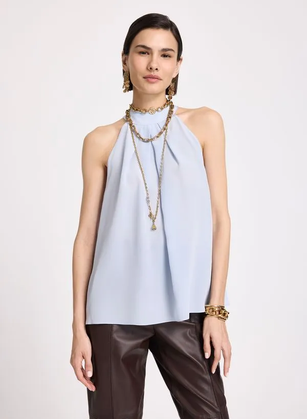 Blusa Le Lis Maxine Pregas Seda Feminina 44