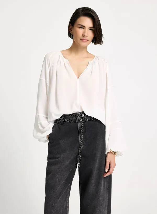 Blusa Le Lis Dana Seda Feminina GG