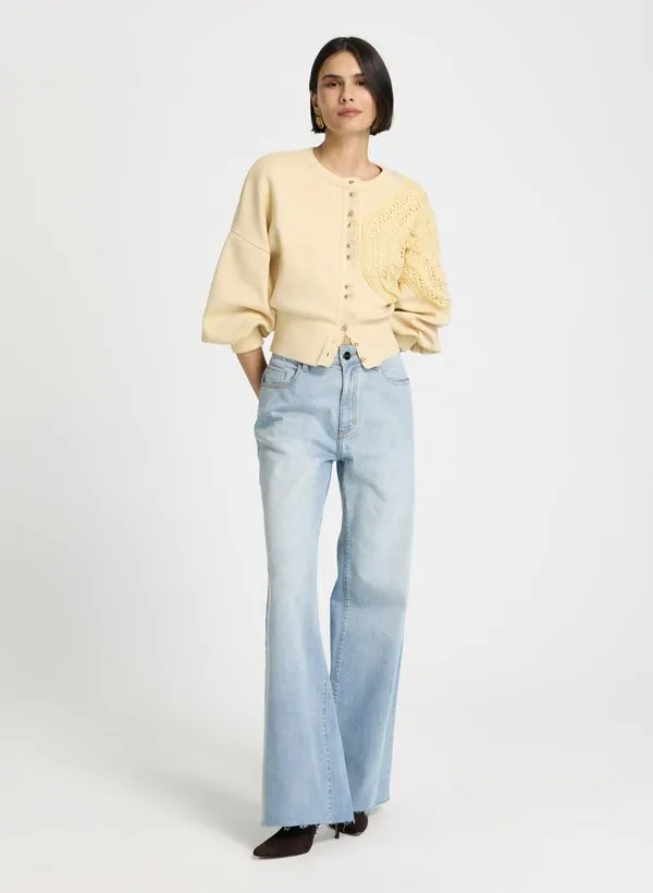 Calça Le Lis Jezabel Straight Jeans Feminina 50