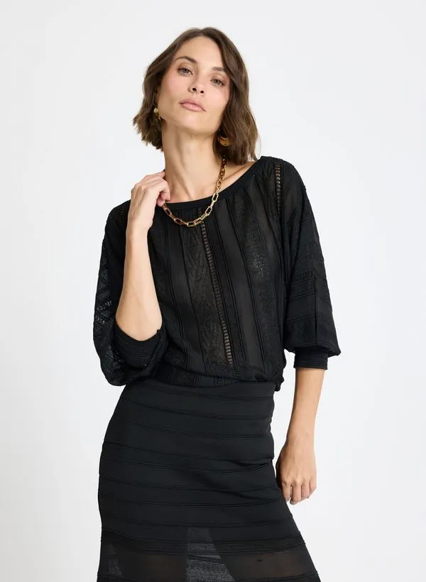Blusa Le Lis Tarsila Tricot Feminina PP