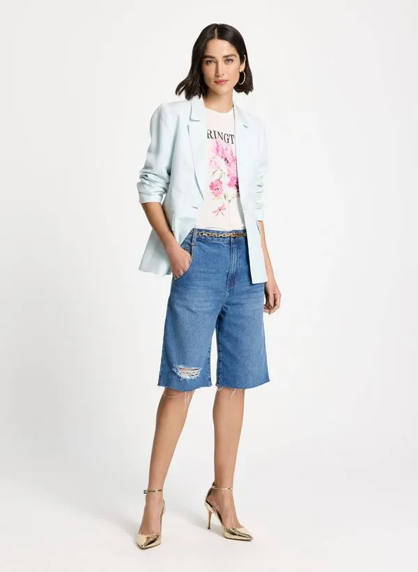 Bermuda Le Lis Faith Jeans Feminina 38