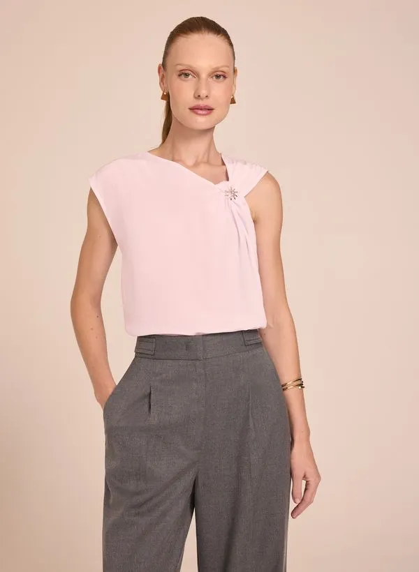 Blusa Le Lis Nani Seda Feminina 50