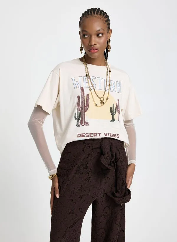 Blusa Le Lis Desert Vibes I Feminina M