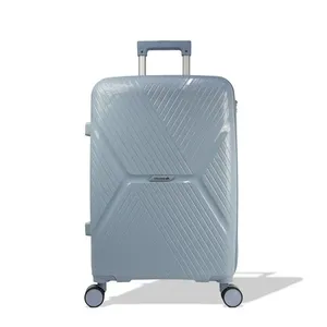 Mala Média 23kg Polipropileno Rodas Giro 360º Voxx Stradda AZUL CLARO