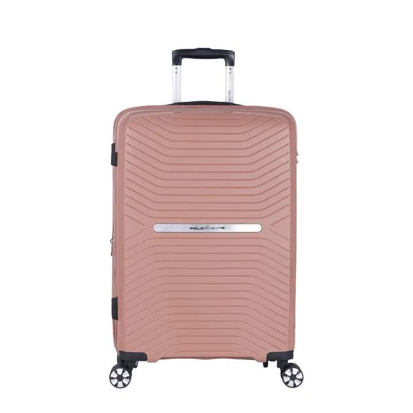Mala Média 23KG Polipropileno Rodas 360º Tulum Polo King ROSA