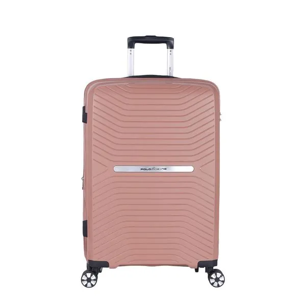 Mala Média 23KG Polipropileno Rodas 360º Tulum Polo King ROSE