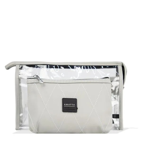 Kit Necesserie Feminina Amayra Cinza
