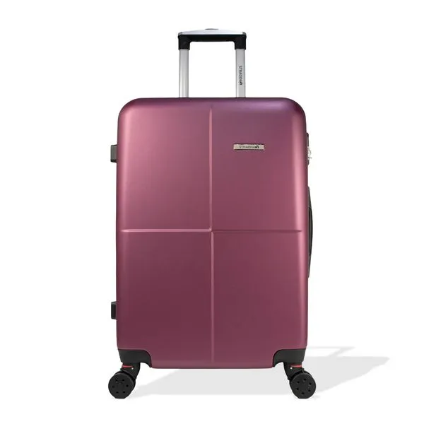 Mala de Viagem Média 23kg Rígida Rodas Giro 360° Verona Stradda ROXO