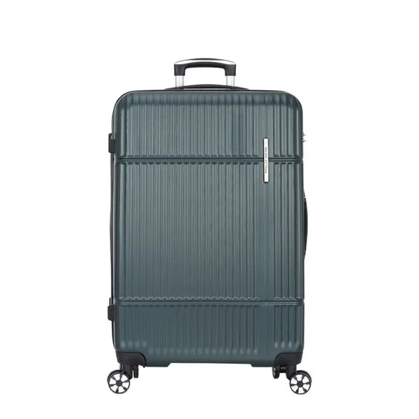 Mala de Viagem Grande 32kg Rígida Rodas Giro 360° Shenzhen Polo King VERDE