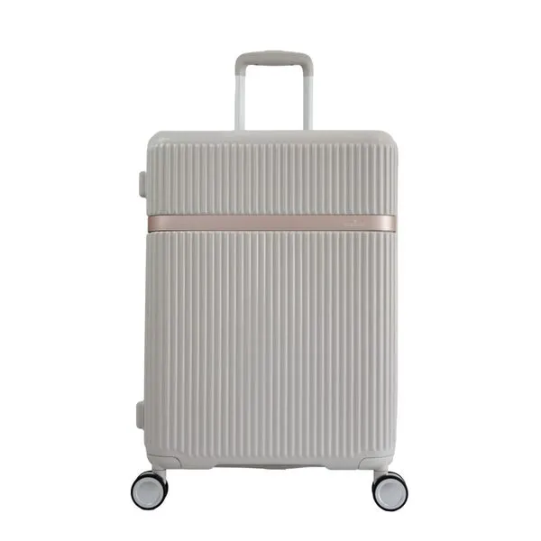 Mala Média 23kg com Rodas Giro 360º Style Line Echolac OFF WHITE