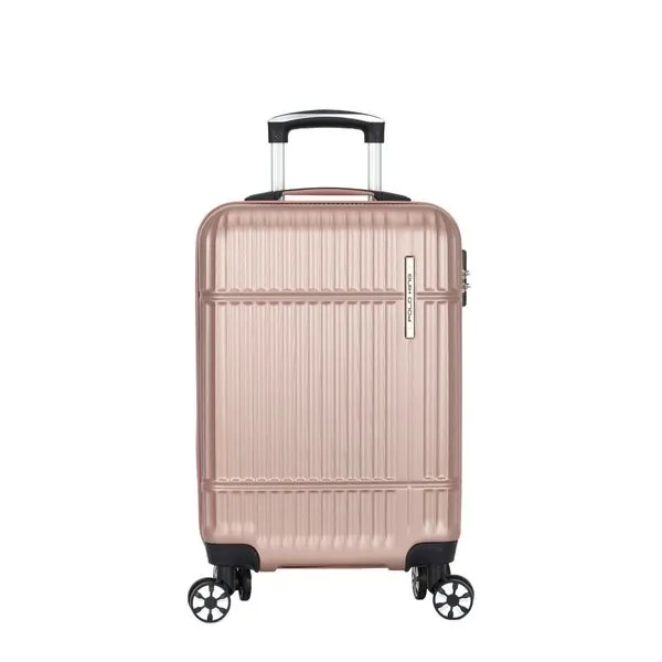 Mala de Viagem Pequena 10Kg Rígida Rodas Giro 360º Shenzhen Polo King ROSE